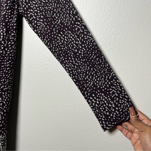 J. Jill Women Tunic Top Small Brown Speckle Long Sleeve Stretch Casual Scoop Nec - Picture 6 of 7